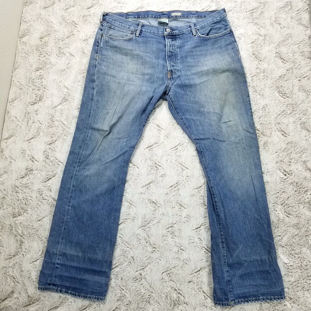 Polo Ralph Lauren Jeans Mens 40×32 Blue Boot Cut Button Fly Medium Wash Denim‎